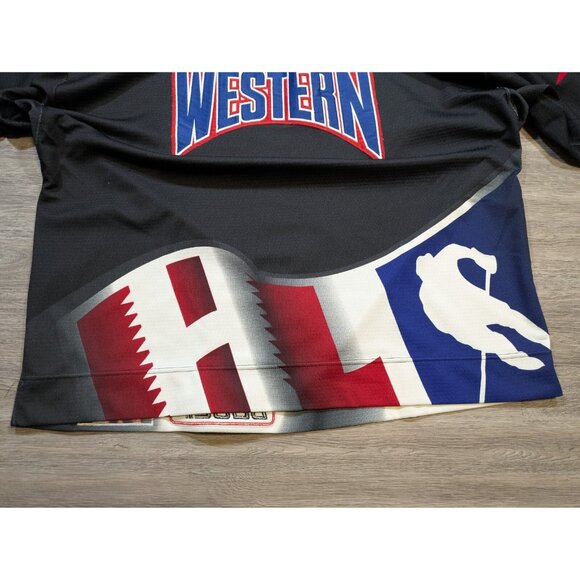 Vintage 1997 IHL Western All Stars Game Jersey Hockey Bauer Pro 56 Fight Strap - Picture 4 of 13